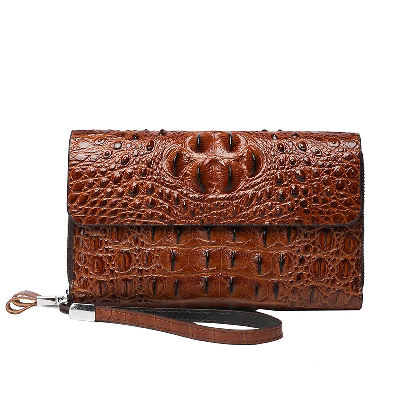 New Arrival Crocodile-patterned Men's Wallet with Multiple Layers and Card Slots, Fashionable and Portable Clutch Bag
New Arrival Crocodile-patterned Men's Wallet with Multiple Layers and Card Slots, Fashionable and Portable Clutch Bag
