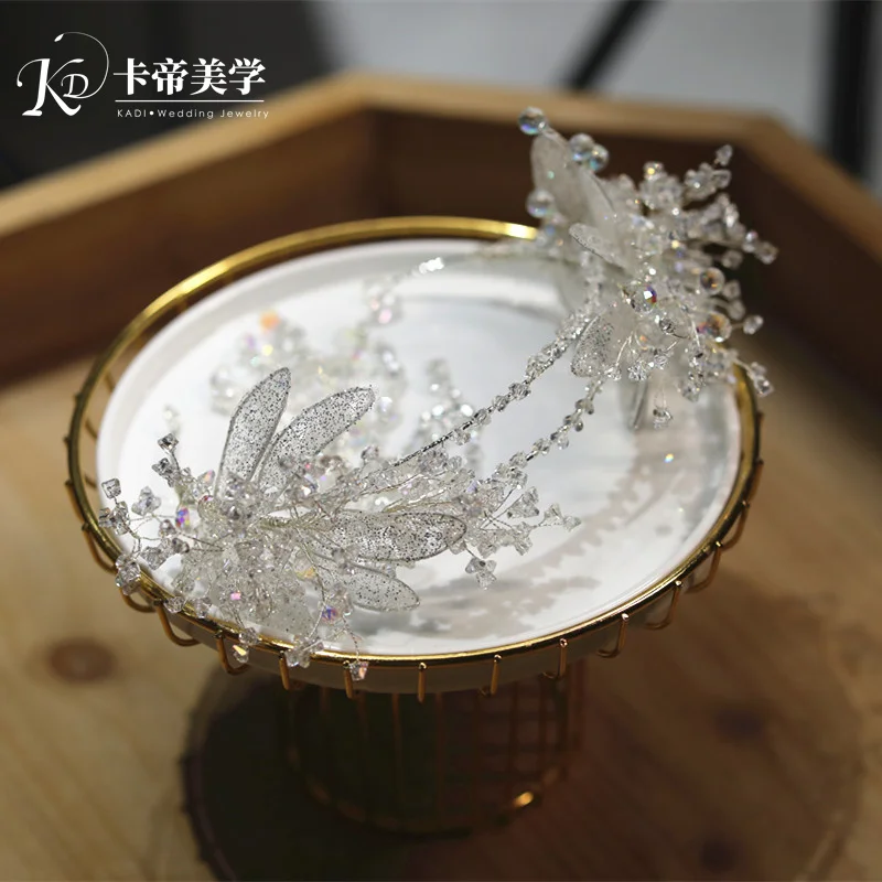 Bridal Wedding Dress Headdress Crystal Headband High-End Temperament Korean Sweet Hair Accessories
Bridal Wedding Dress Headdress Crystal Headband High-End Temperament Korean Sweet Hair Accessories
