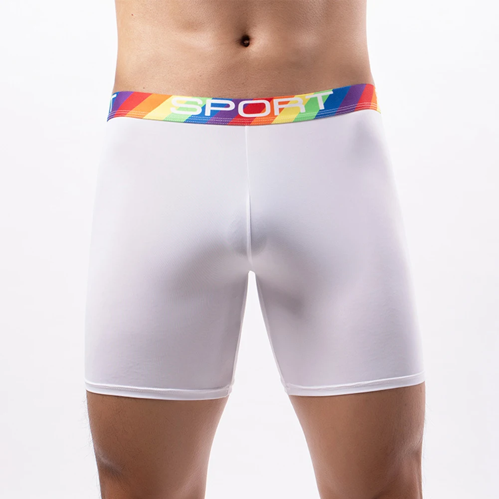 Men Long Legs Trunks Boxer U Convex Pouch Underwear Sports Underpant Shorts Stretch Breathable Boxershorts Ice Silk Sleep Bottom
Men Long Legs Trunks Boxer U Convex Pouch Underwear Sports Underpant Shorts Stretch Breathable Boxershorts Ice Silk Sleep Bottom