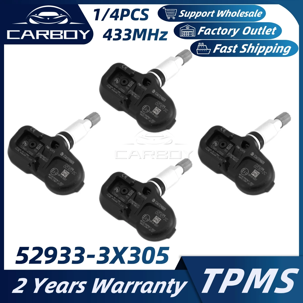 52933-3X305 52940J7000 PMVCH15 TPMS Sensor Pneumatic Air Pressure Gauge For Kia K3 Forte Pro Ceed SW 529333X305 433MHz 1/4PCS
52933-3X305 52940J7000 PMVCH15 TPMS Sensor Pneumatic Air Pressure Gauge For Kia K3 Forte Pro Ceed SW 529333X305 433MHz 1/4PCS