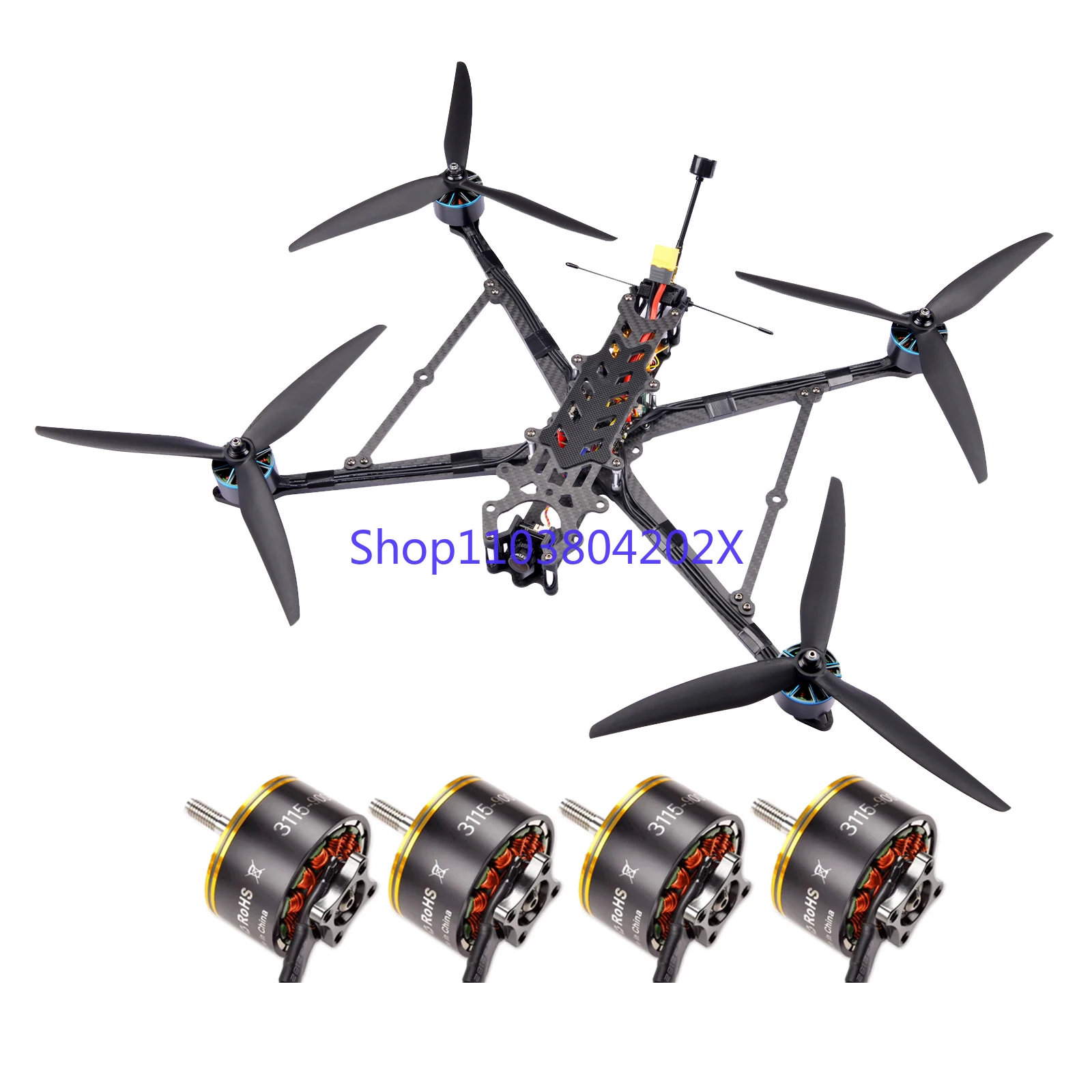 Long-Range FPV Racing Drone Kit 10 Inch F405 FPV Drone with Freestyle Flight Controller Essential Drones Accessories FPV 4KG
Long-Range FPV Racing Drone Kit 10 Inch F405 FPV Drone with Freestyle Flight Controller Essential Drones Accessories FPV 4KG