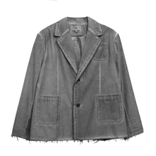 Men Coat Spring Loose Pockets Stitching Cardigan Coat Men Vintage Single-Breasted Turn-Down Collar Hip Hop Jacket Streetwear
Men Coat Spring Loose Pockets Stitching Cardigan Coat Men Vintage Single-Breasted Turn-Down Collar Hip Hop Jacket Streetwear