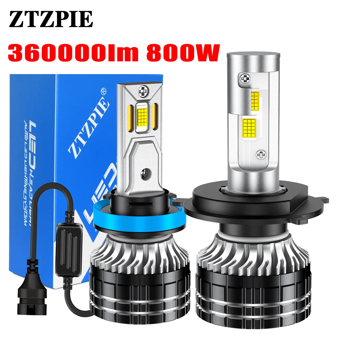 ZTZPIE Super Bright 6000K HB3 HB4 9005 9006 H1 H7 H4 H11 9012 Bulb Canbus Led Lamp CSP 9985 Car Headlight Light 800W 360000LM
ZTZPIE Super Bright 6000K HB3 HB4 9005 9006 H1 H7 H4 H11 9012 Bulb Canbus Led Lamp CSP 9985 Car Headlight Light 800W 360000LM