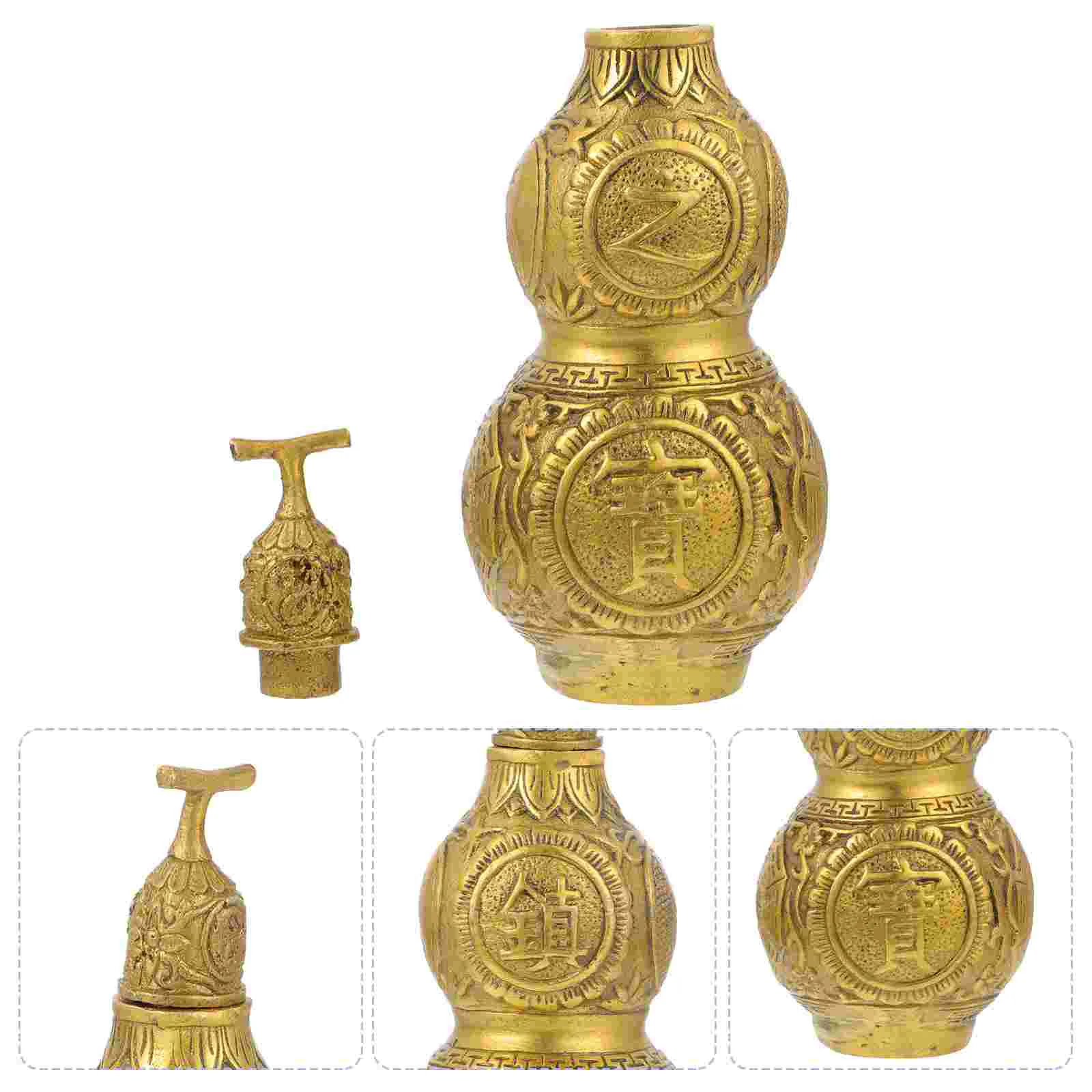 Traditional Chinese Copper Gourd Statue Natural Feng Shui Good Fortune Gourd Cucurbit Home Desktop Ornament
Traditional Chinese Copper Gourd Statue Natural Feng Shui Good Fortune Gourd Cucurbit Home Desktop Ornament