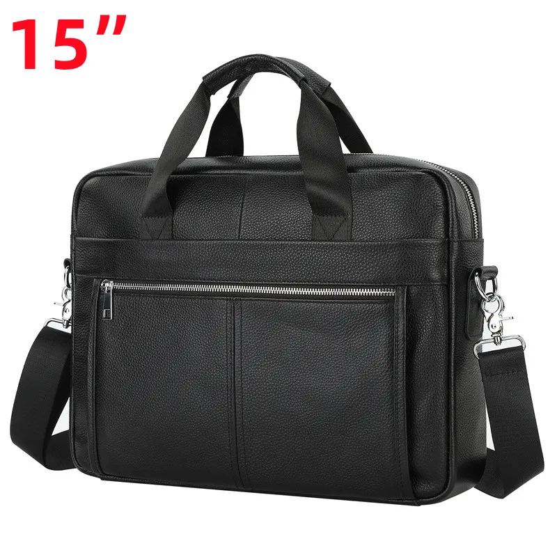 15'' Laptop Bag Men's Briefcases Messenger Bag Genuine Leather Man Leather Office Business Bags for Document Briefcase
15'' Laptop Bag Men's Briefcases Messenger Bag Genuine Leather Man Leather Office Business Bags for Document Briefcase