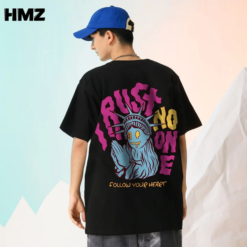HMZ Harajuku T-shirt Gothic Punk Short Sleeve Tee O-Neck Top Man Direct Sales Summer Loose Cartoon Print Streetwear Tshirt Men
HMZ Harajuku T-shirt Gothic Punk Short Sleeve Tee O-Neck Top Man Direct Sales Summer Loose Cartoon Print Streetwear Tshirt Men