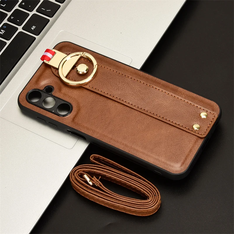 For Samsung Galaxy M34 5G SM-M346B/DS Case Luxury Lanyard PU Leather Wristband Ring Camera Protection Shockproof Bumper 
For Samsung Galaxy M34 5G SM-M346B/DS Case Luxury Lanyard PU Leather Wristband Ring Camera Protection Shockproof Bumper