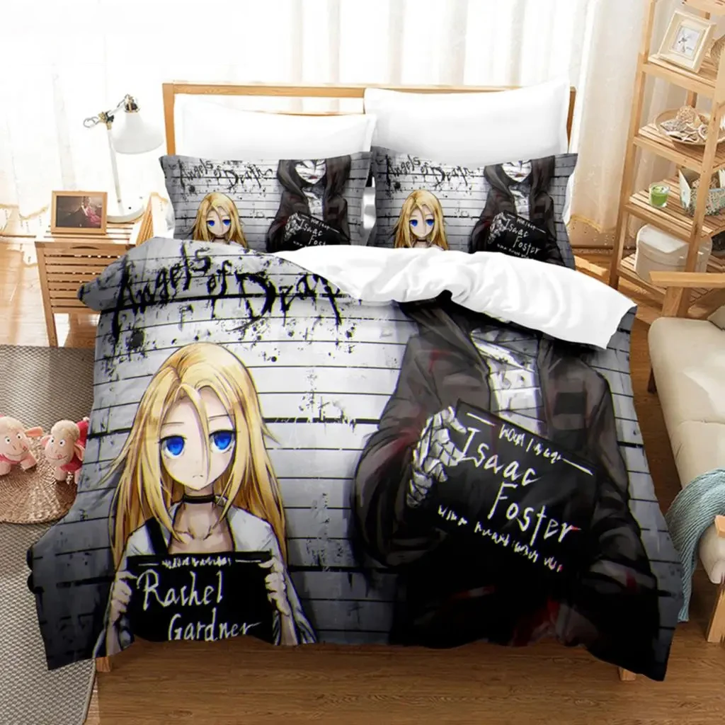Anime Angels Of Death Bedding Set Boys Girls Twin Queen Size Duvet Cover Pillowcase Bed Kids Adult Fashion Home Textileextile
Anime Angels Of Death Bedding Set Boys Girls Twin Queen Size Duvet Cover Pillowcase Bed Kids Adult Fashion Home Textileextile