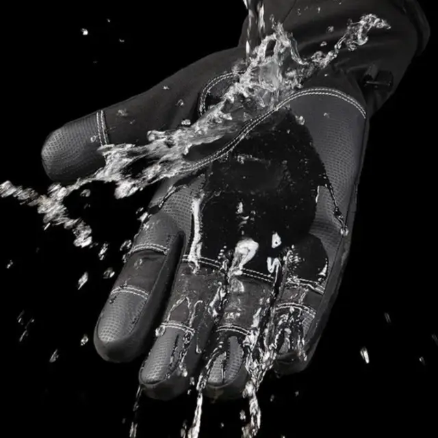 Gants de pêche d'hiver à rabat à 2 doigts, imperméables, coupe-vent, cyclisme, protection chaude, pêche à la ligne 2