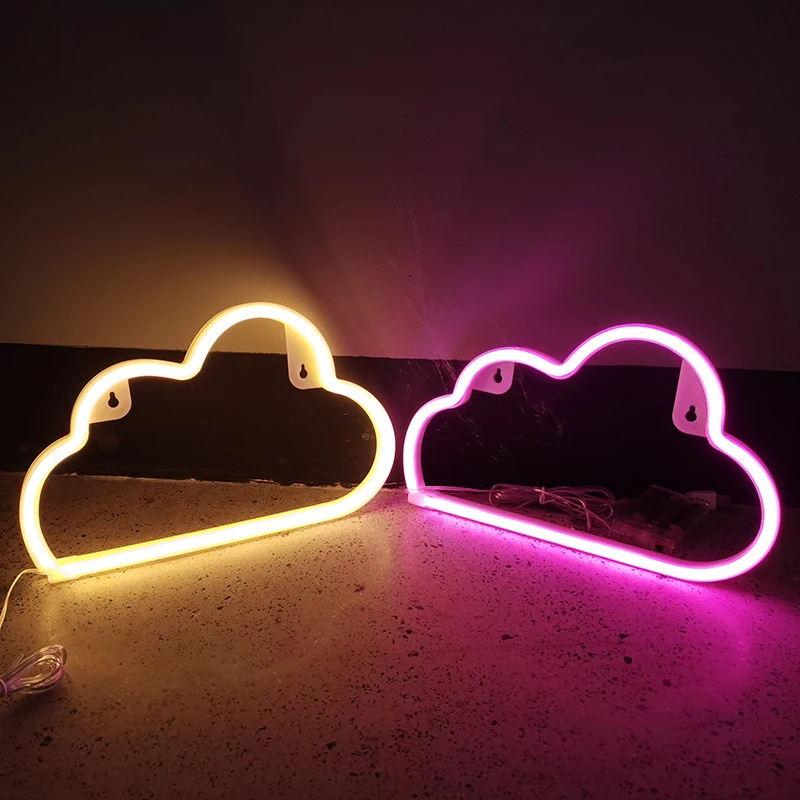 LED Cloud Design Neon Sign Night Light Art Decorative Lights Plastic Wall Lamp for Kids Baby Room Holiday Lighting Xmas Party
LED Cloud Design Neon Sign Night Light Art Decorative Lights Plastic Wall Lamp for Kids Baby Room Holiday Lighting Xmas Party