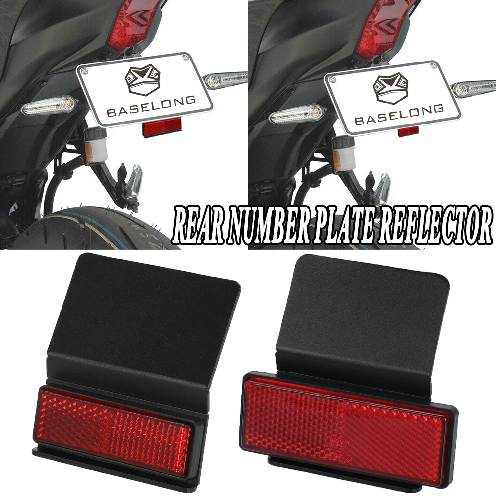 

For Kawasaki Vulcan S 650 S650 ABS Vulcan cafe VN650 2015-2024 Rear Number Plate Reflector License Holder Extend Tail Reflector