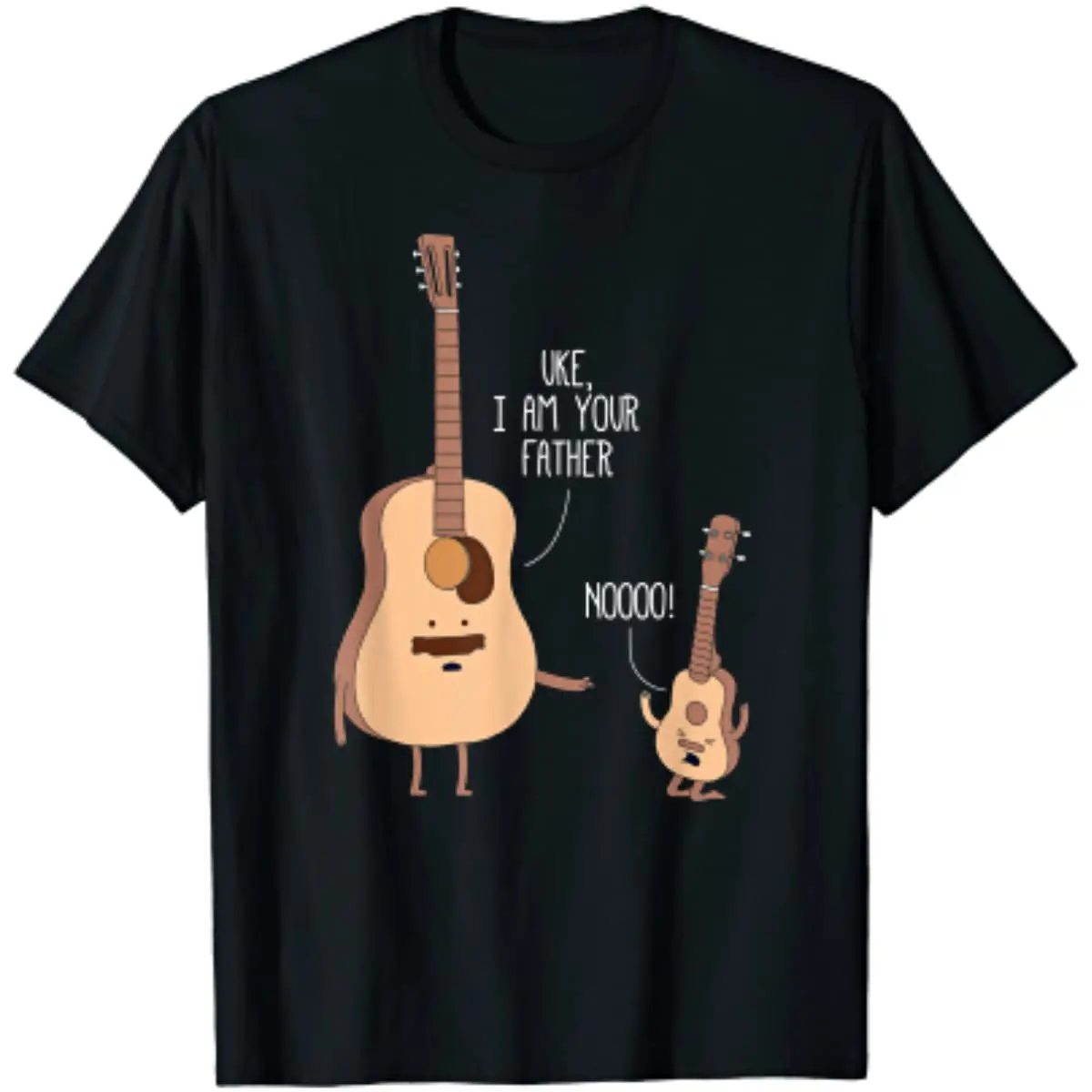 

Uke I Am Your Father T Shirt Ukulele Guitar Music T Shirt Graphic T Shirts Hombre Aesthetic Casual Cotton Four Seasons Daily