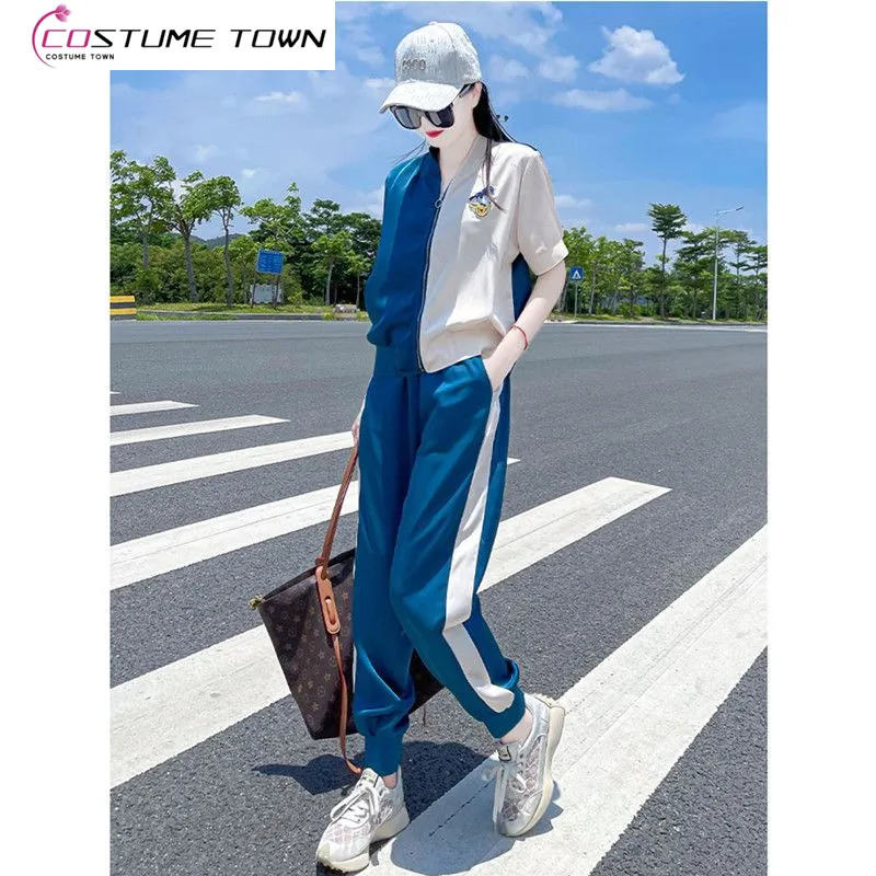 2023 Spring/Summer New Sports and Leisure Set Women's Korean Edition Fashion and Relaxed Two Piece Set Trend
2023 Spring/Summer New Sports and Leisure Set Women's Korean Edition Fashion and Relaxed Two Piece Set Trend