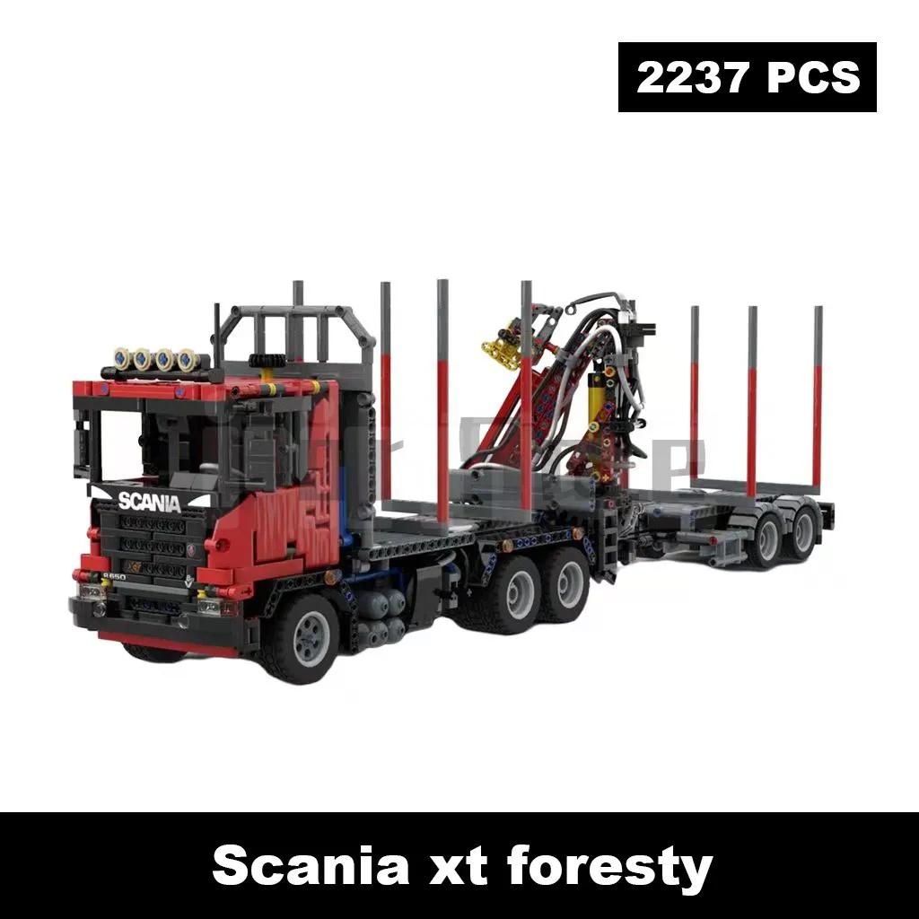 Moc-65379 XT Series Building Blocks Toys Pneumatic Forestry Engineering Car Splicing Models Can Be Matched with Cargo Boxes
Moc-65379 XT Series Building Blocks Toys Pneumatic Forestry Engineering Car Splicing Models Can Be Matched with Cargo Boxes