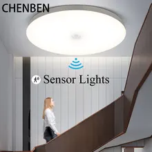 Motion Sensor Light Ceiling Lamps Modern Home Indoor Aisle LED Hanging Induction Lighting Living Room Ceil Luminaire Lamp Smart