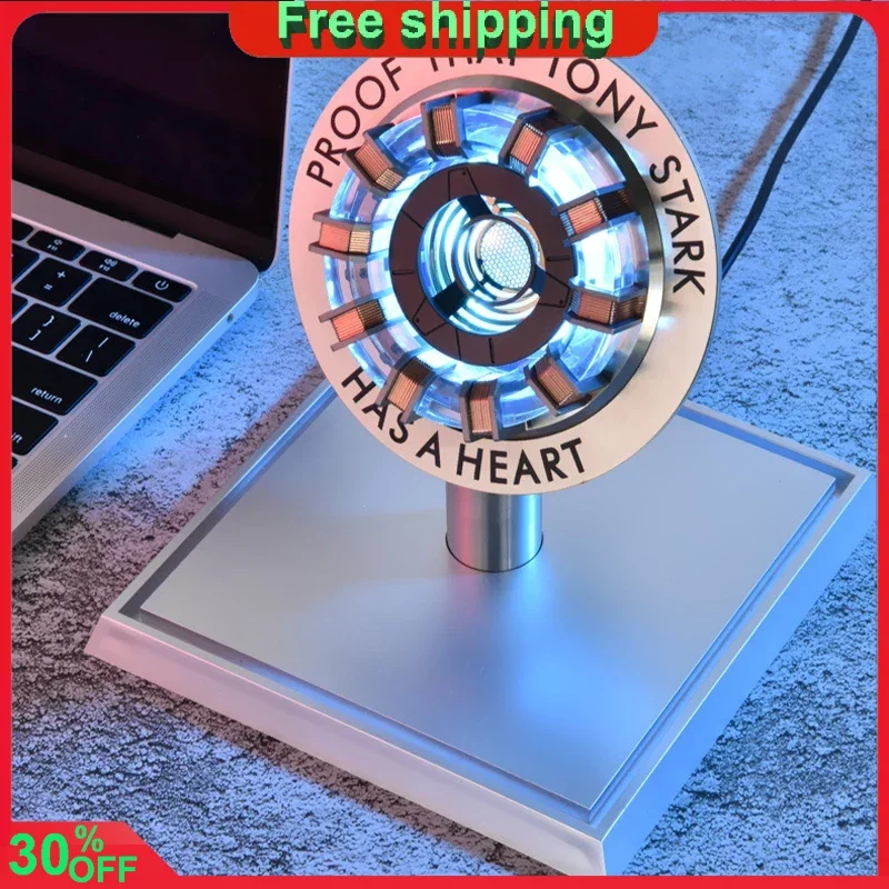 Marvel Avengers Iron Man MK1 MK2 Arc Reactor 1:1 Tony Stark Super Hero Action Figure Statue Metal Model Heart Chest Lamp GiftToy
Marvel Avengers Iron Man MK1 MK2 Arc Reactor 1:1 Tony Stark Super Hero Action Figure Statue Metal Model Heart Chest Lamp GiftToy