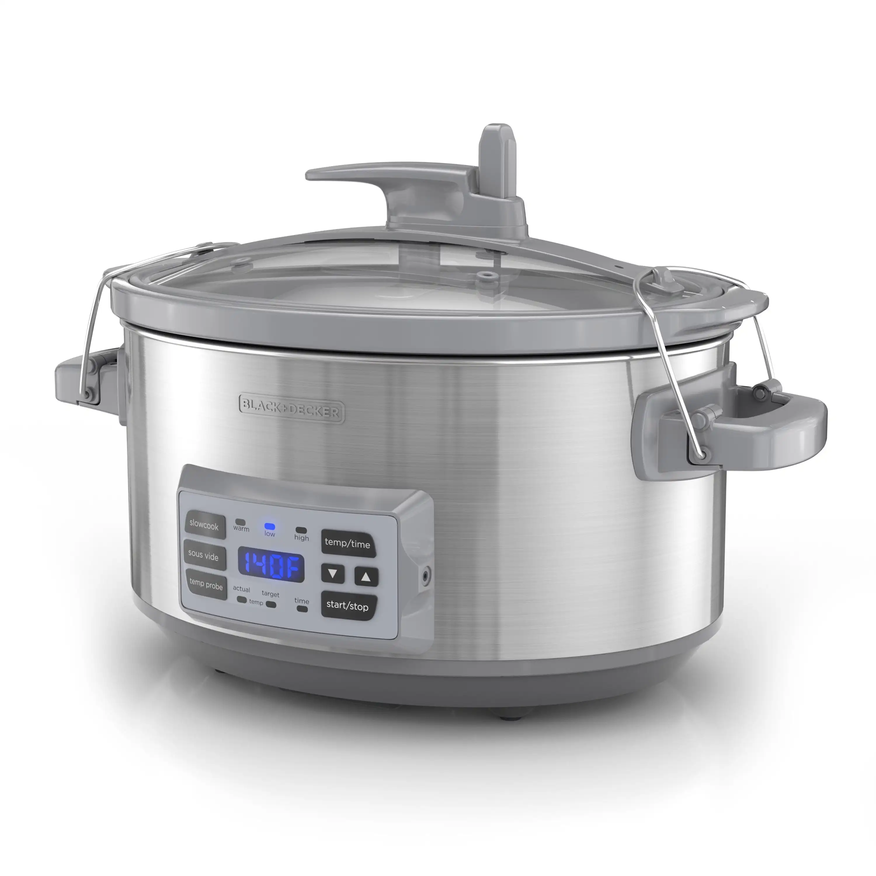 BLACK+DECKER 7-Quart Digital Slow Cooker with Temperature Probe + Precision Sous-Vide , Stainless, SCD7007SSD
BLACK+DECKER 7-Quart Digital Slow Cooker with Temperature Probe + Precision Sous-Vide , Stainless, SCD7007SSD