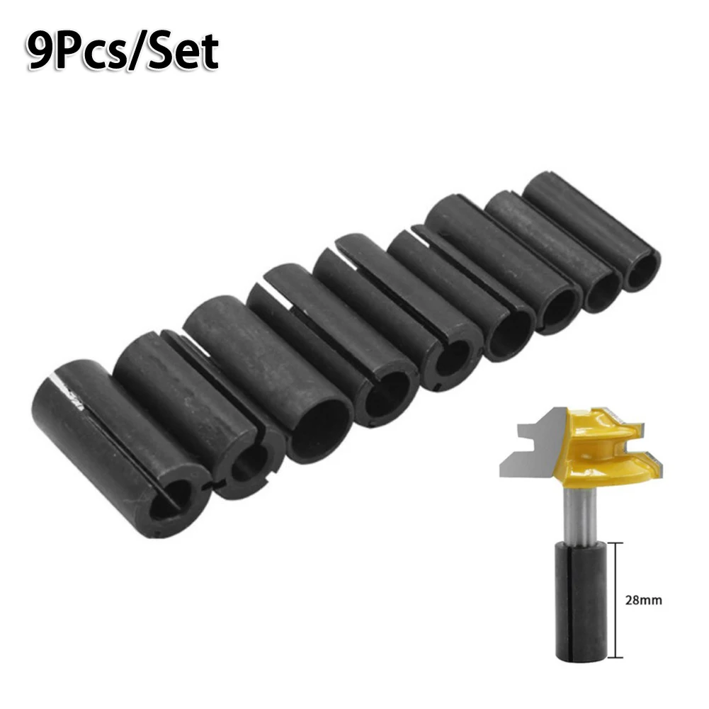 9pcs CNC Router Bit Adapter Collet Milling Cutter Conversion Chuck Adapters Holder 8 To 6/8 To 6.35/9.5 To 6.35/10 To 8mm
9pcs CNC Router Bit Adapter Collet Milling Cutter Conversion Chuck Adapters Holder 8 To 6/8 To 6.35/9.5 To 6.35/10 To 8mm