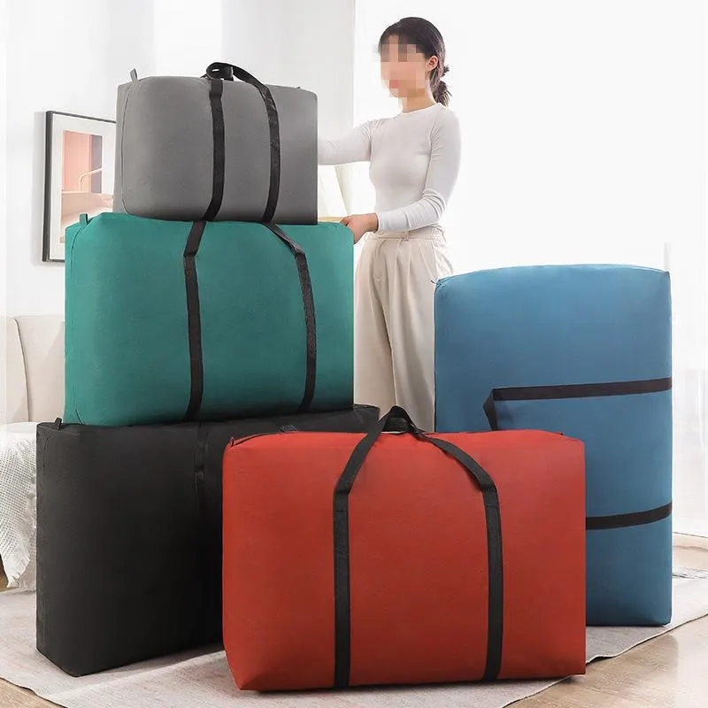 

High Capacity Luggage Packing Bag Household Quilt Clothes Storage Bag Waterproof Sundries Clothes Organizer Moving Luggage Bag