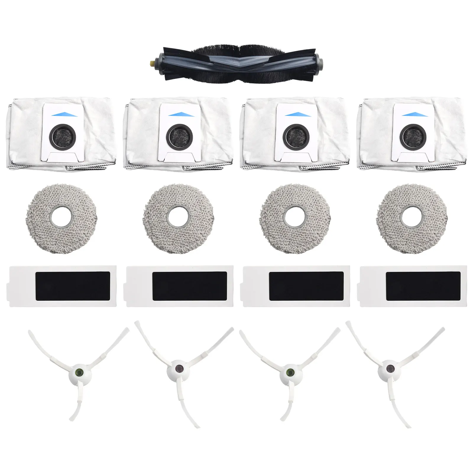 1 Pc Roller Brush & 4 Pcs Side Brushes For ECOVACS T20 PRO/T20 PRO PLUS/T20 MAX Vacuum Cleaner W/ 4 Pcs Mop Cloth & Dust Bags
1 Pc Roller Brush & 4 Pcs Side Brushes For ECOVACS T20 PRO/T20 PRO PLUS/T20 MAX Vacuum Cleaner W/ 4 Pcs Mop Cloth & Dust Bags