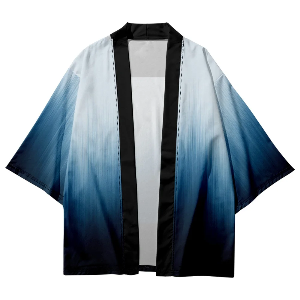 Fashion Gradient Color Print Yukata Japanese Casual Cardigan Haori Men Traditional Asian Clothing Shirts Oversized Loose Kimono
Fashion Gradient Color Print Yukata Japanese Casual Cardigan Haori Men Traditional Asian Clothing Shirts Oversized Loose Kimono