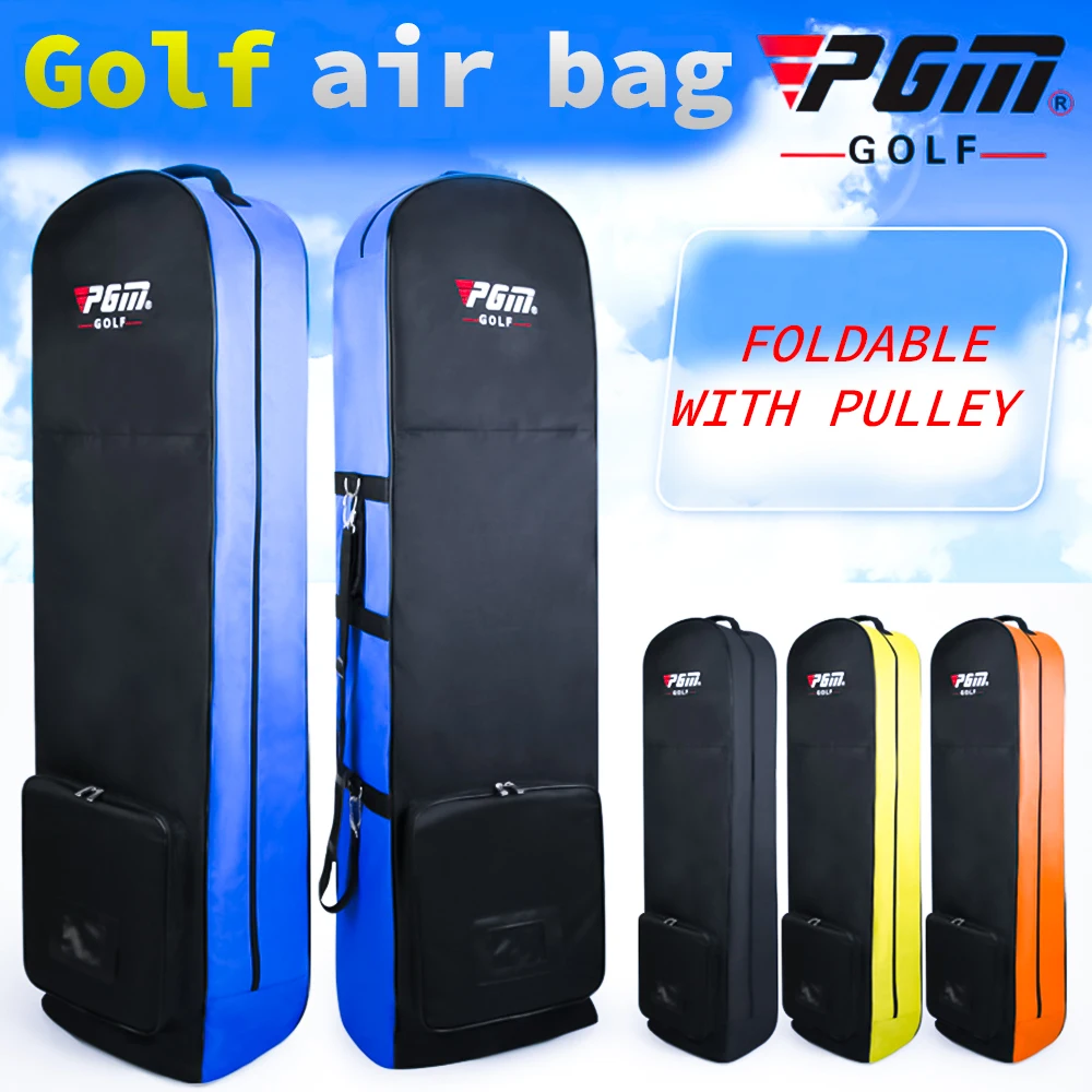 PGM Golf Bag Air Bag Large Capacity Waterproof Nylon Foldable Durable Single Layer Consignment Golf Bag with Pulleys
PGM Golf Bag Air Bag Large Capacity Waterproof Nylon Foldable Durable Single Layer Consignment Golf Bag with Pulleys