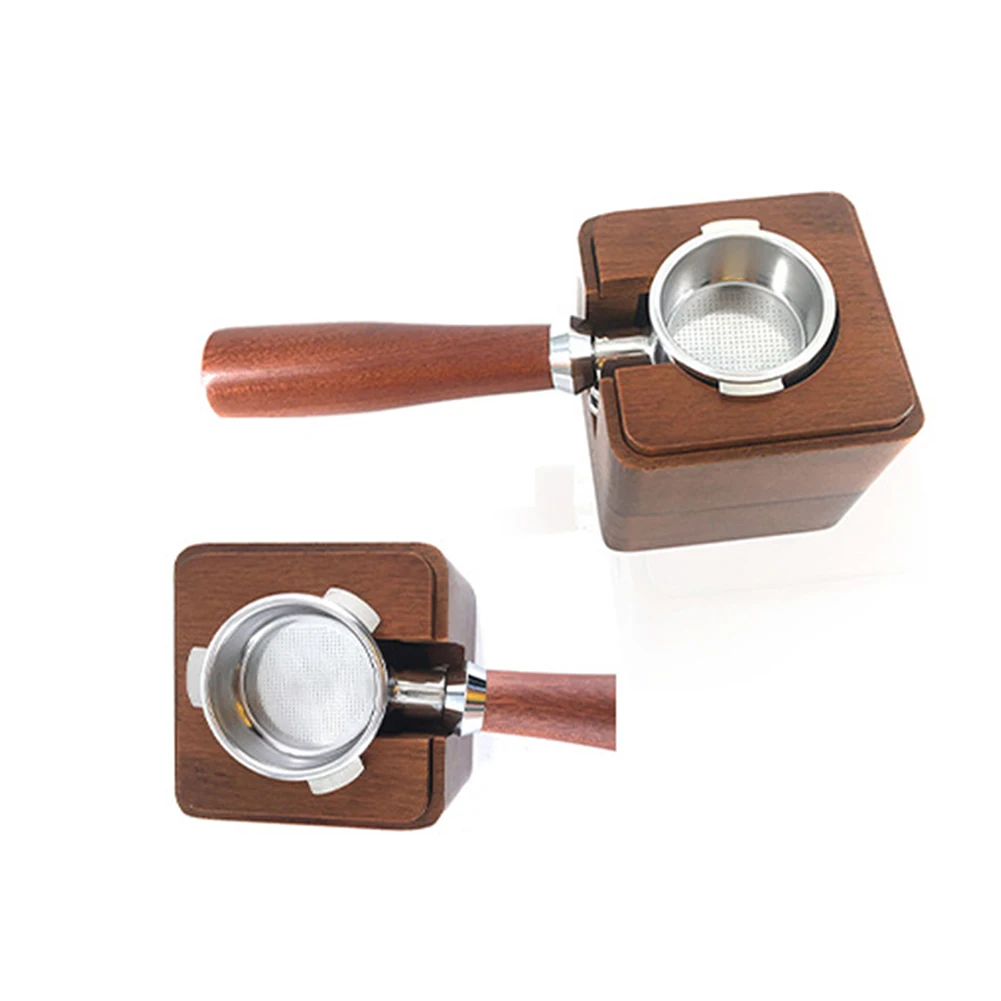 Portable Bottomless Coffee Handle Holder Square Base Wooden Coffee Handle Compactor Coffee Tool Accessories
Portable Bottomless Coffee Handle Holder Square Base Wooden Coffee Handle Compactor Coffee Tool Accessories