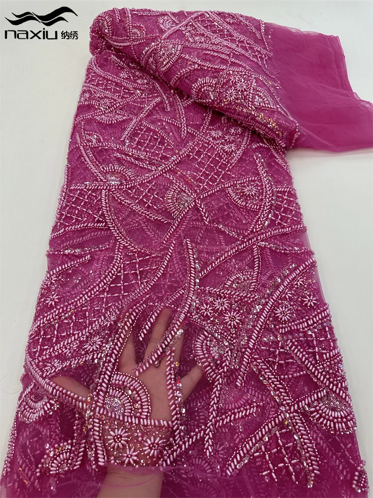 

Африканская кружевная ткань Madison, 2023 блесток, вышивка бисером, нигерийская Свадебная Высококачественная французская Тюлевая кружевная ткань для платья