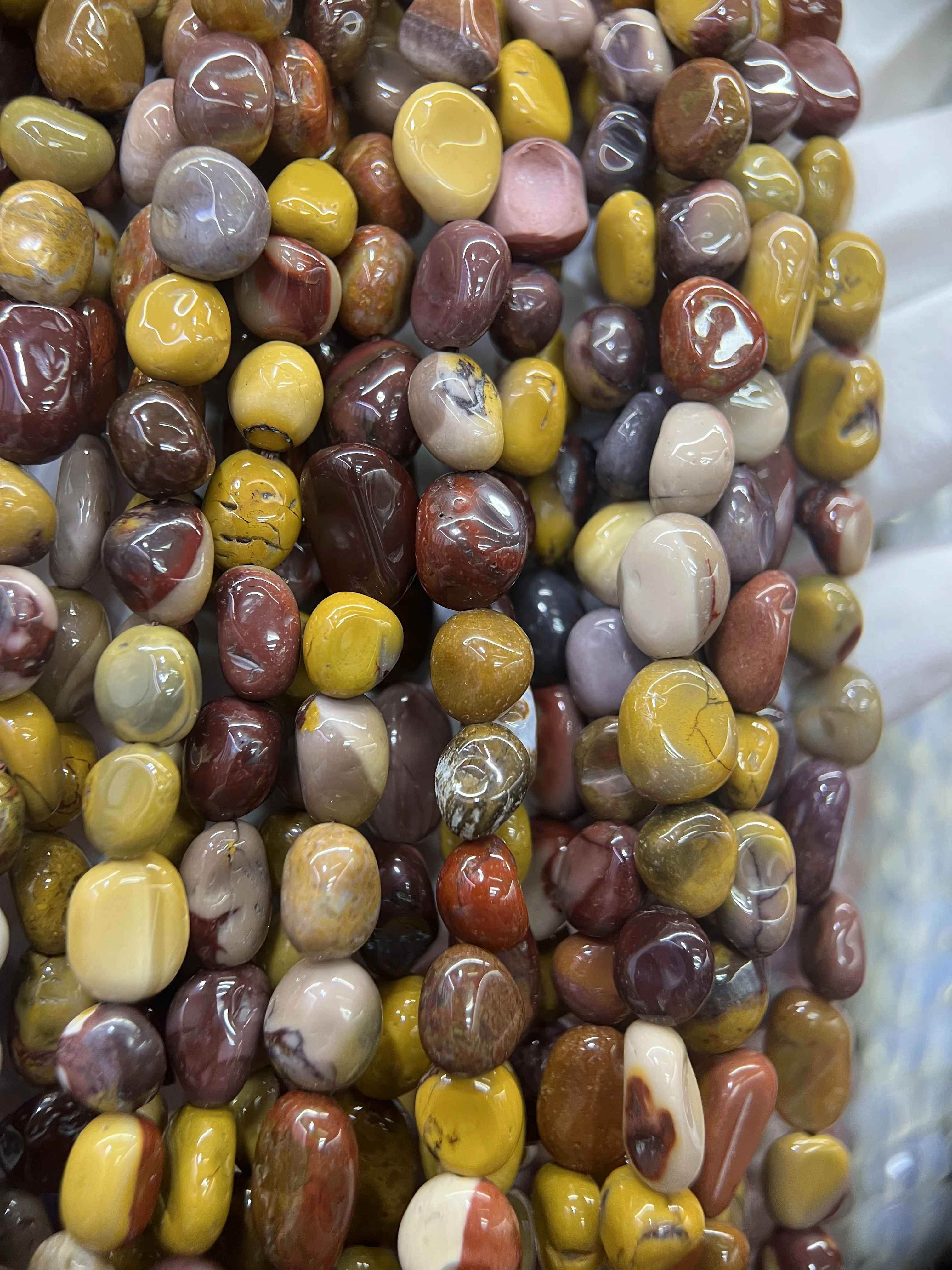 

8x10mm Natural Irregular Egg Yolk Stone High Quality Loose Beads Jewelry Bracelet Making DIY Accessories Strand 15''