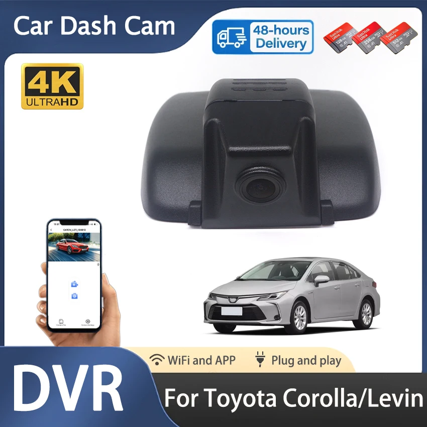 

Plug and play 2160P Car DVR Wifi Video Recorder Dash Cam Camera For Toyota Levin Corolla ALLION 2019 2020 2021 4K DashCam