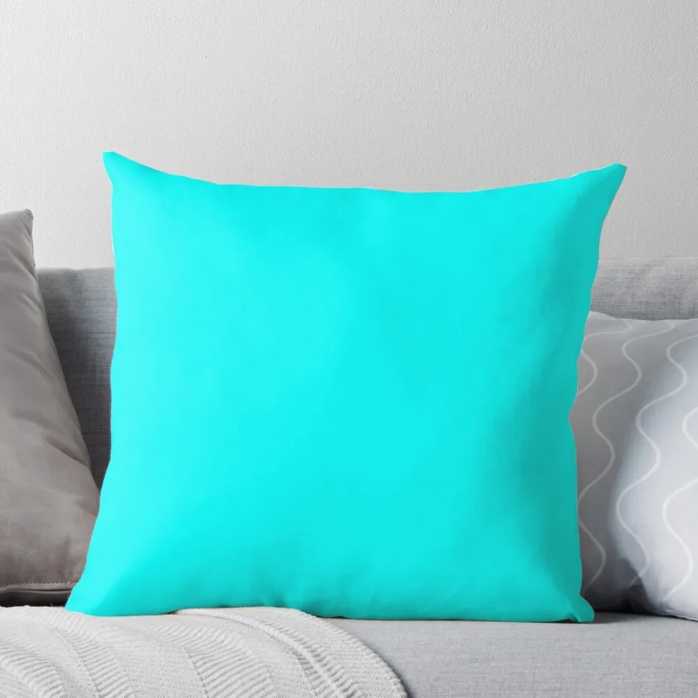 

PLAIN SOLID CYAN 100 TURQUOISE AND AQUA AND CYAN SHADES ON OZCUSHIONS ON ALL PRODUCTS Throw Pillow bed pillows Christmas Pillows