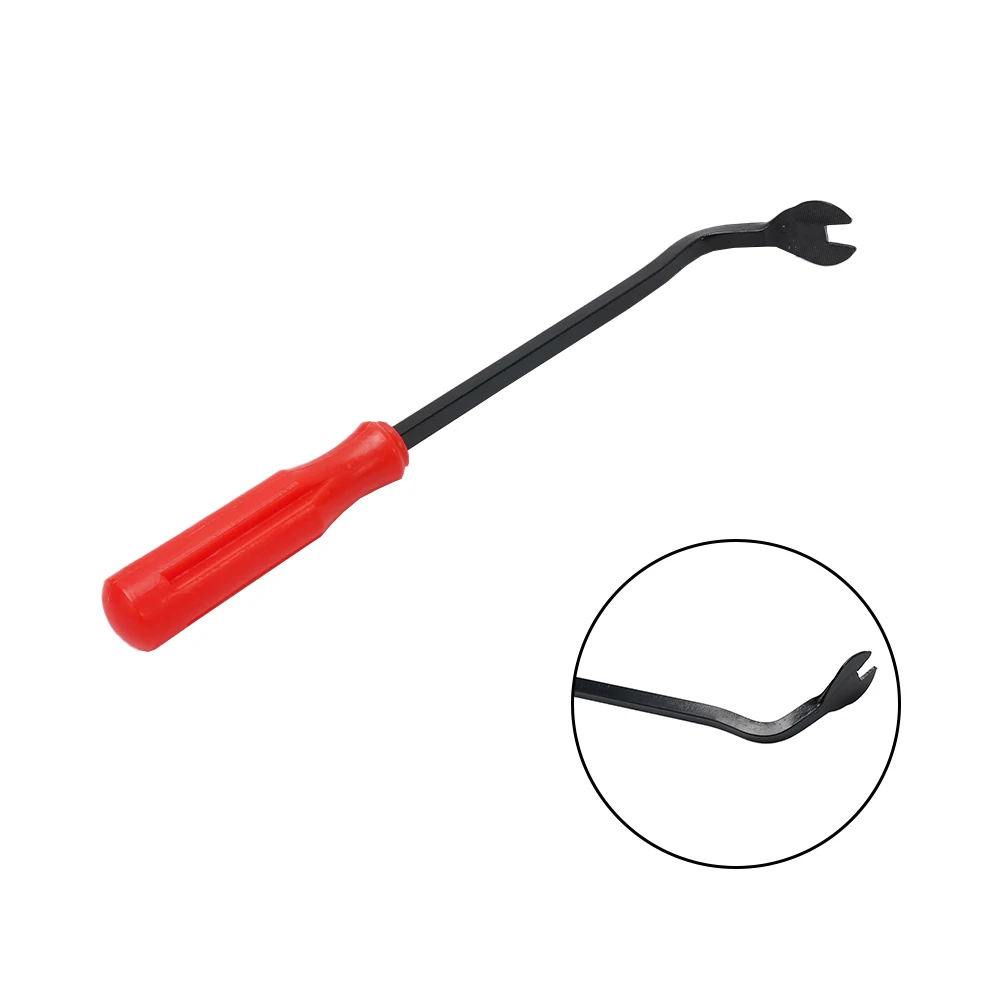 

Nail Pullers Removal Tool 1pc 22.5CM For Car Door Plastic + Iron Red Tool For Car Door Trim Fasteners Pry Clamps