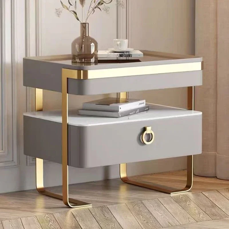 Modern Bedside Table Solid Wood Night Stands Tempering Glass Nightstands Simple Torage Cabinet with Slate for Bedroom Furniture
Modern Bedside Table Solid Wood Night Stands Tempering Glass Nightstands Simple Torage Cabinet with Slate for Bedroom Furniture