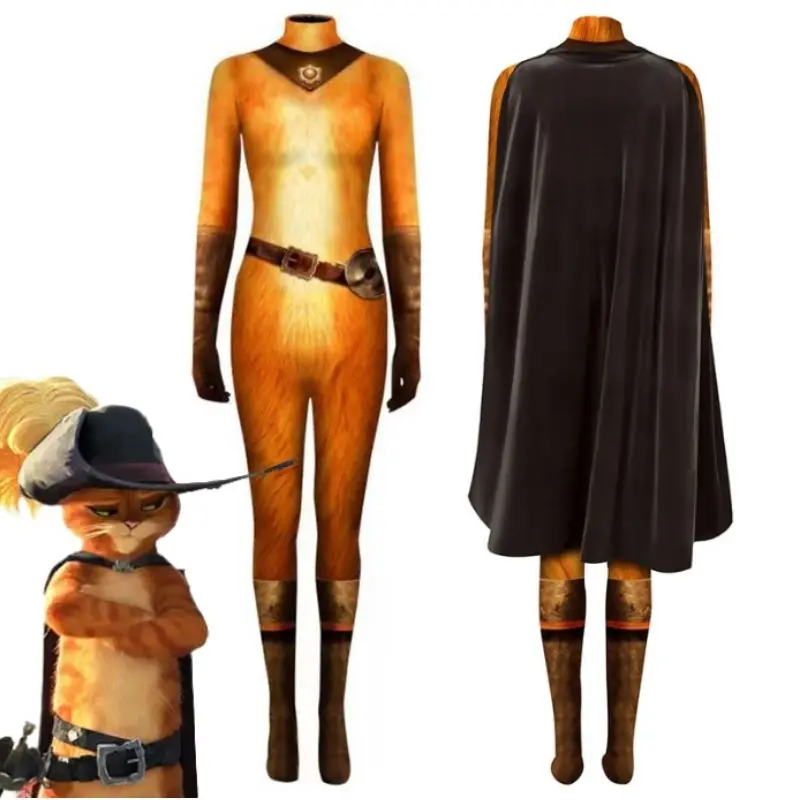 Puss in Boots The Last Wish Cosplay Costume Kids Jumpsuit Cloak Outfits Halloween Costumes Carnival Suit For Children Role Play
Puss in Boots The Last Wish Cosplay Costume Kids Jumpsuit Cloak Outfits Halloween Costumes Carnival Suit For Children Role Play