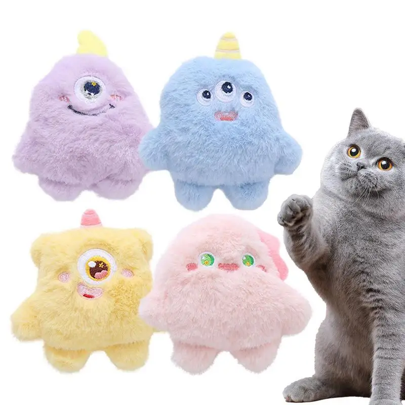 

Cat Nip Toys 4PCS Teeth Grinding Catnip Toys Interactive Bite Resistant Plush Cat Toy Chew Toy For Cat Kitten pet supplies