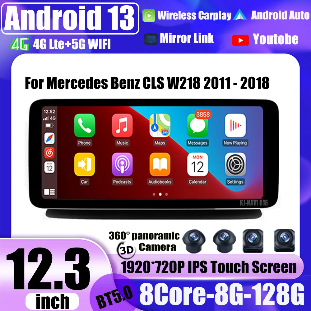 12.3 Inch For Mercedes Benz CLS W218 2011 - 2018 Android 13 Stereo Car Player Auto GPS Navigation Multimedia Video 360 Camera BT
12.3 Inch For Mercedes Benz CLS W218 2011 - 2018 Android 13 Stereo Car Player Auto GPS Navigation Multimedia Video 360 Camera BT