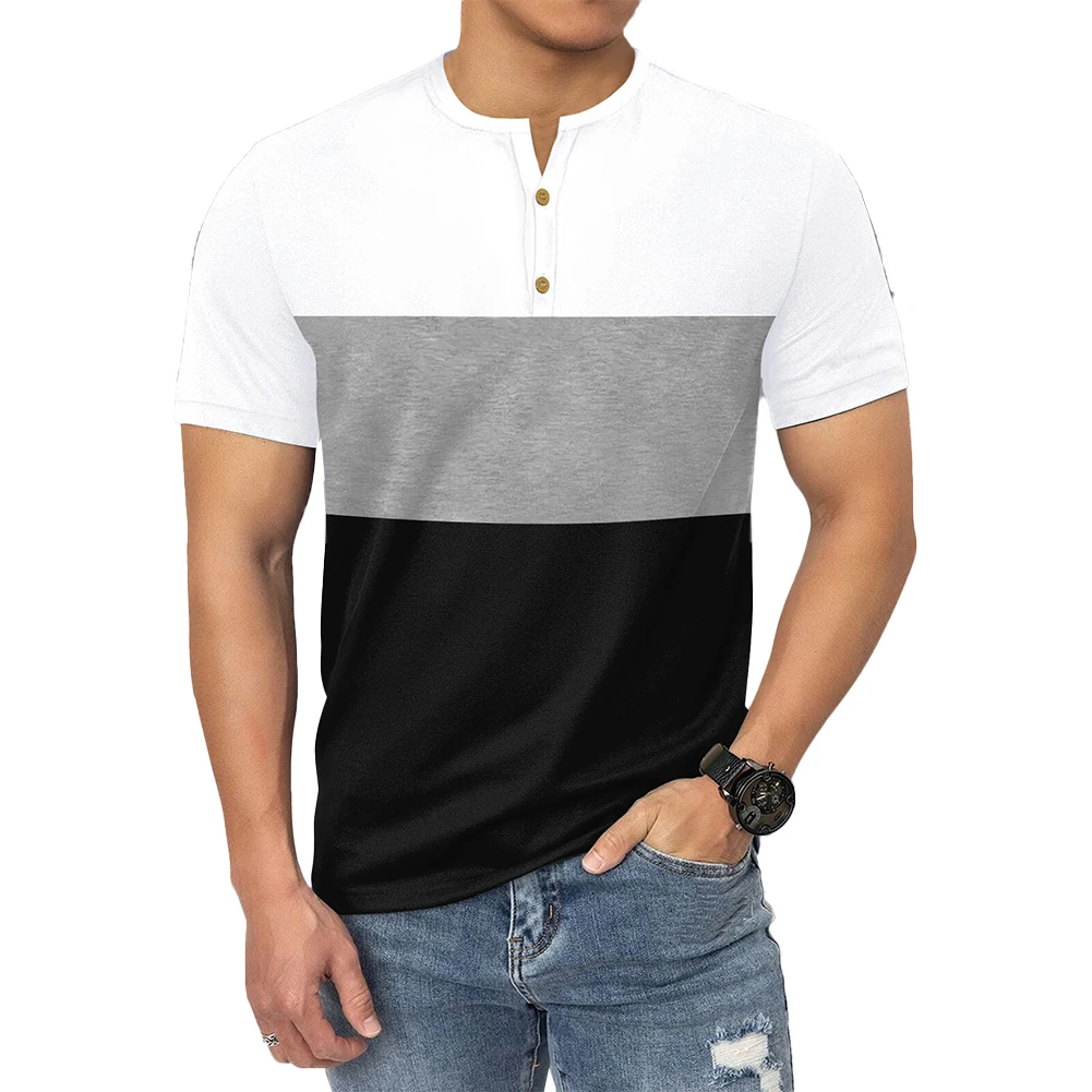 Футболка мужская стрейчевая, Повседневная летняя рубашка из полиэстера, с коротким рукавом, в полоску, для отдыха
Футболка мужская стрейчевая, Повседневная летняя рубашка из полиэстера, с коротким рукавом, в полоску, для отдыха