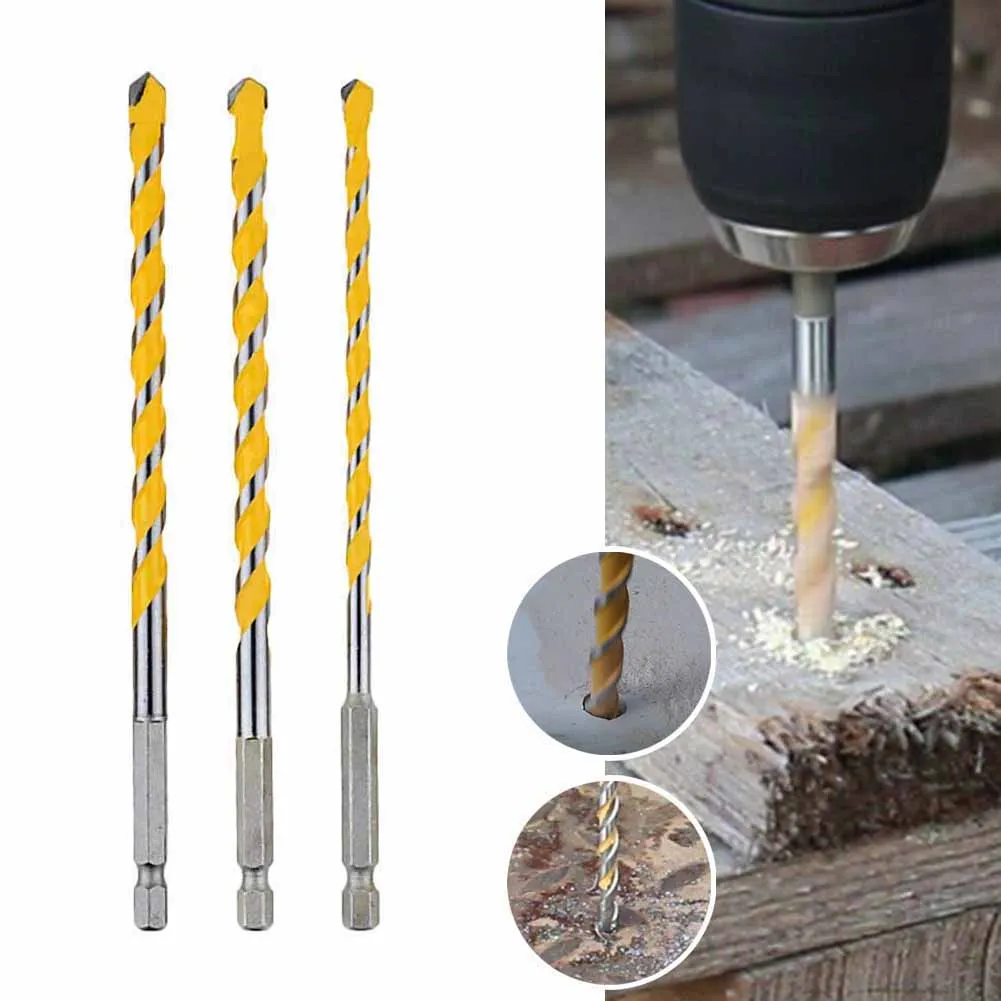 3Pcs Masonry Drill Bit Tungsten Carbide 160mm 6/8/10mm 1/4" Hex Shank For Concrete Brick Stone Drilling Power Tools Accessories
3Pcs Masonry Drill Bit Tungsten Carbide 160mm 6/8/10mm 1/4" Hex Shank For Concrete Brick Stone Drilling Power Tools Accessories
