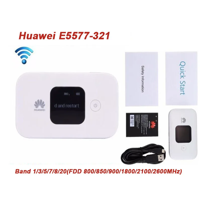 Совершенно новый HUAWEI E5577-321 4G Wi-Fi роутер LTE Cat4 150 Мбит/с, Мобильная точка доступа, аккумулятор беспроводного модема 3000 мАч 
Совершенно новый HUAWEI E5577-321 4G Wi-Fi роутер LTE Cat4 150 Мбит/с, Мобильная точка доступа, аккумулятор беспроводного модема 3000 мАч