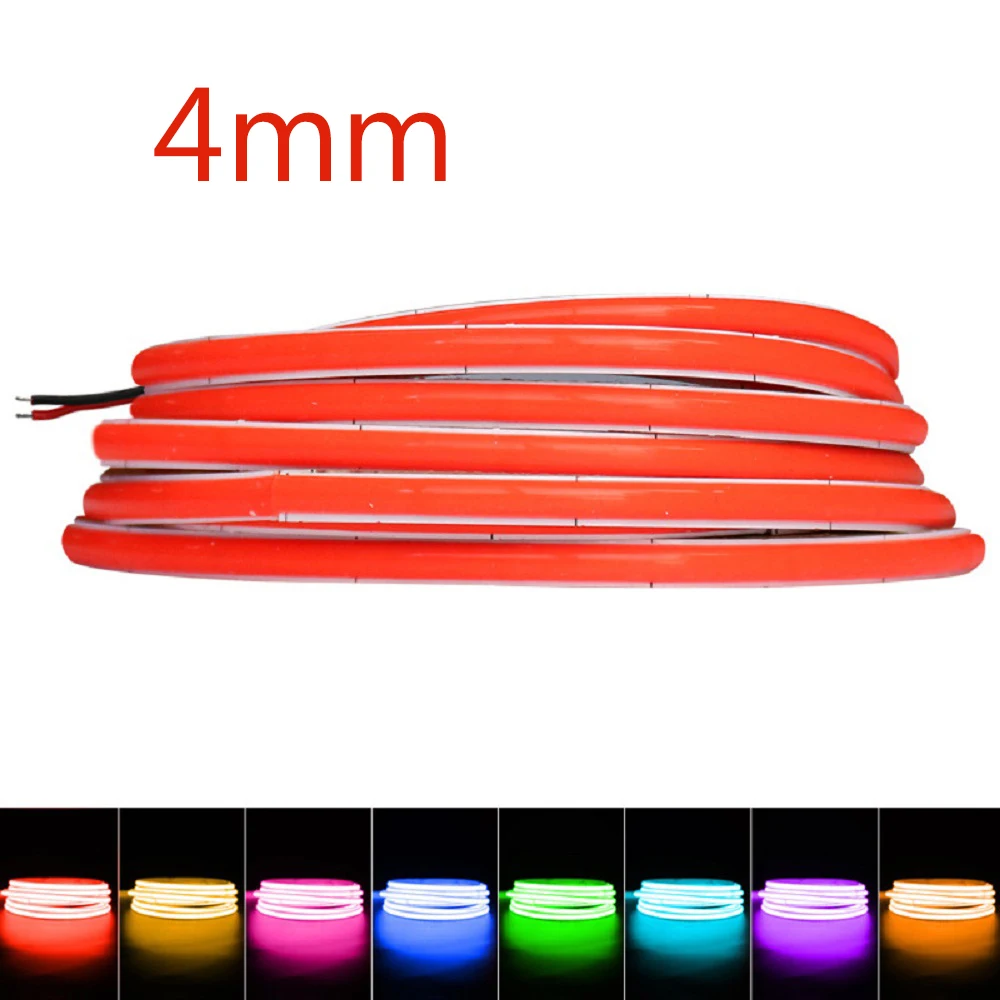 DC 12V 24V COB LED Strip Lights Super Thin 4mm for Room Decor Wall Car Frame 480LEDs/m Blue/Pink/Red/White/Green LED Tape Ribbon
DC 12V 24V COB LED Strip Lights Super Thin 4mm for Room Decor Wall Car Frame 480LEDs/m Blue/Pink/Red/White/Green LED Tape Ribbon