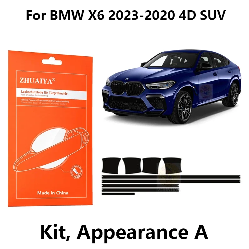 Защитная пленка ZHUAIYA для красок дверной ручки, ТПУ PPF для BMW X6 2023-2020 4D SUV, автомобильные аксессуары
Защитная пленка ZHUAIYA для красок дверной ручки, ТПУ PPF для BMW X6 2023-2020 4D SUV, автомобильные аксессуары