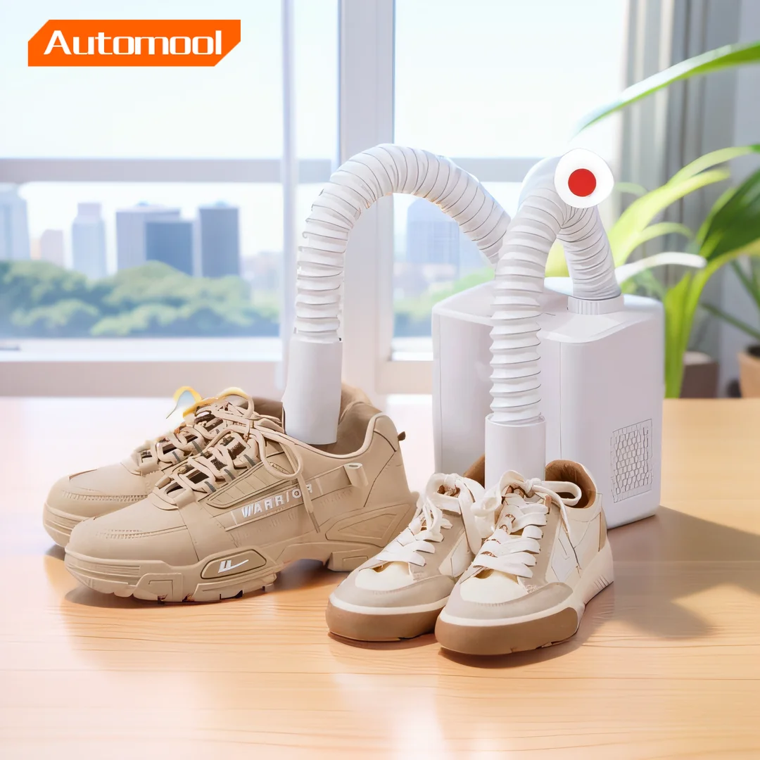 

Mini Portable Adjustable Rack and Timer Shoe Dryer boot Warmer with Heat Blower Folding Design & Quick Drying for Shoes