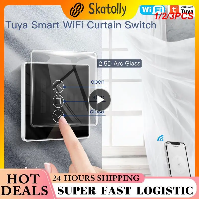 1/2/3PCS WiFi RF433 Smart 2.5D Arc Glass Touch Switch for Roller Blinds Shutters Smart Life/Tuya APP Works Alexa
1/2/3PCS WiFi RF433 Smart 2.5D Arc Glass Touch Switch for Roller Blinds Shutters Smart Life/Tuya APP Works Alexa