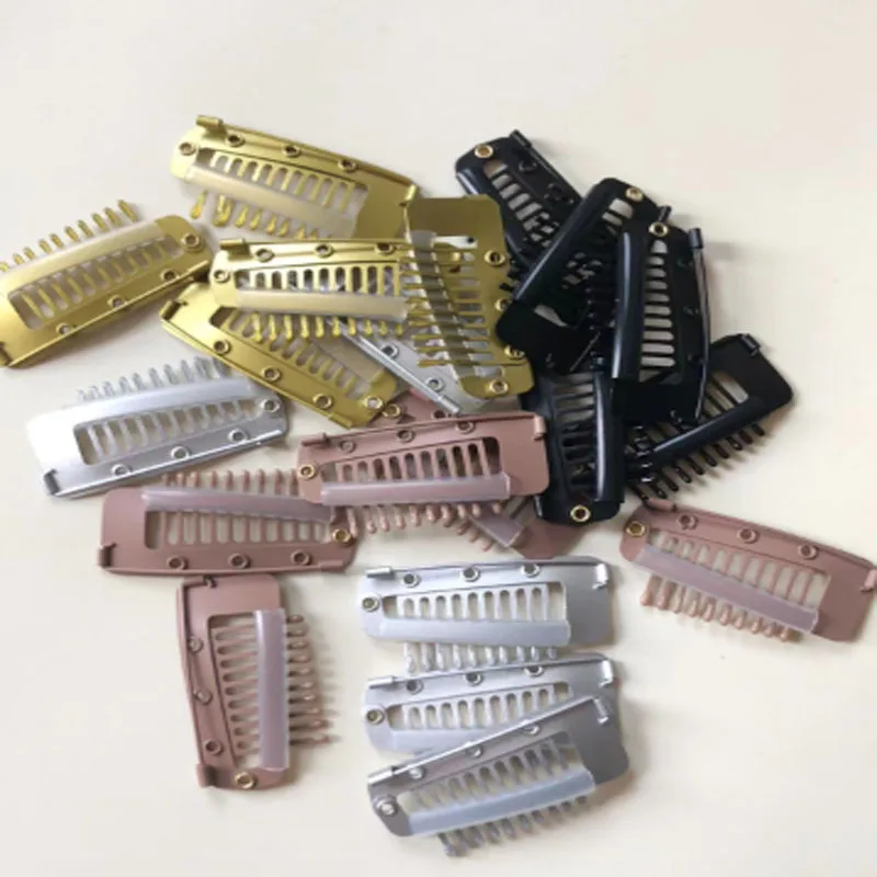 10pcs/20pcs Clips With Safety Pin10-Teeth Strong Grip Hair Clip Duppatta Hack Hijab Tikka Setting Grip Clips 23 S547aab6297f7454f8bb7343a95d37f83f