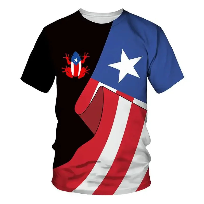 Puerto Rico Flag 3d Print T-shirt Men Women Short Sleeve Tops Tee Summer Fashion Quick Drying National Style Graphic Clothing
Puerto Rico Flag 3d Print T-shirt Men Women Short Sleeve Tops Tee Summer Fashion Quick Drying National Style Graphic Clothing