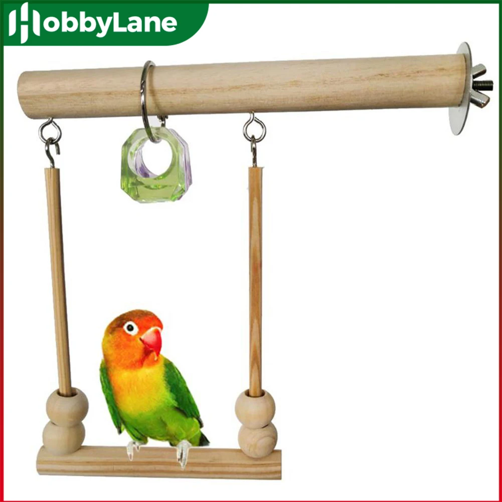 Wooden Parrot Swing Gnawing Toys Wood-color Stand Bar Sleeping Perch Stick With Beads Birds Supplies Parrot Stand Toys for Birds
Wooden Parrot Swing Gnawing Toys Wood-color Stand Bar Sleeping Perch Stick With Beads Birds Supplies Parrot Stand Toys for Birds