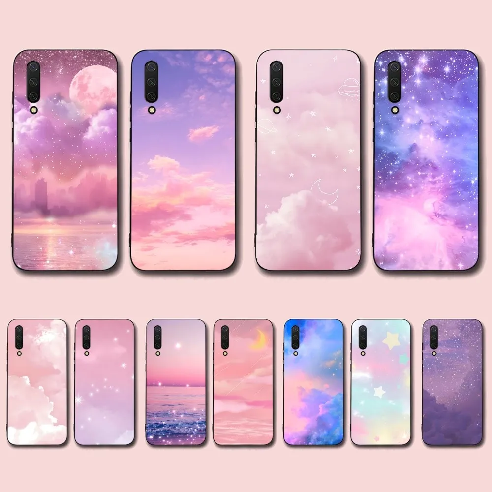 

Sweet Sky Pink Cloud Phone Case For Xiaomi Mi 5X 8 9 10 11 12 lite pro 10T PocoX3pro PocoM3 Note 10 pro lite