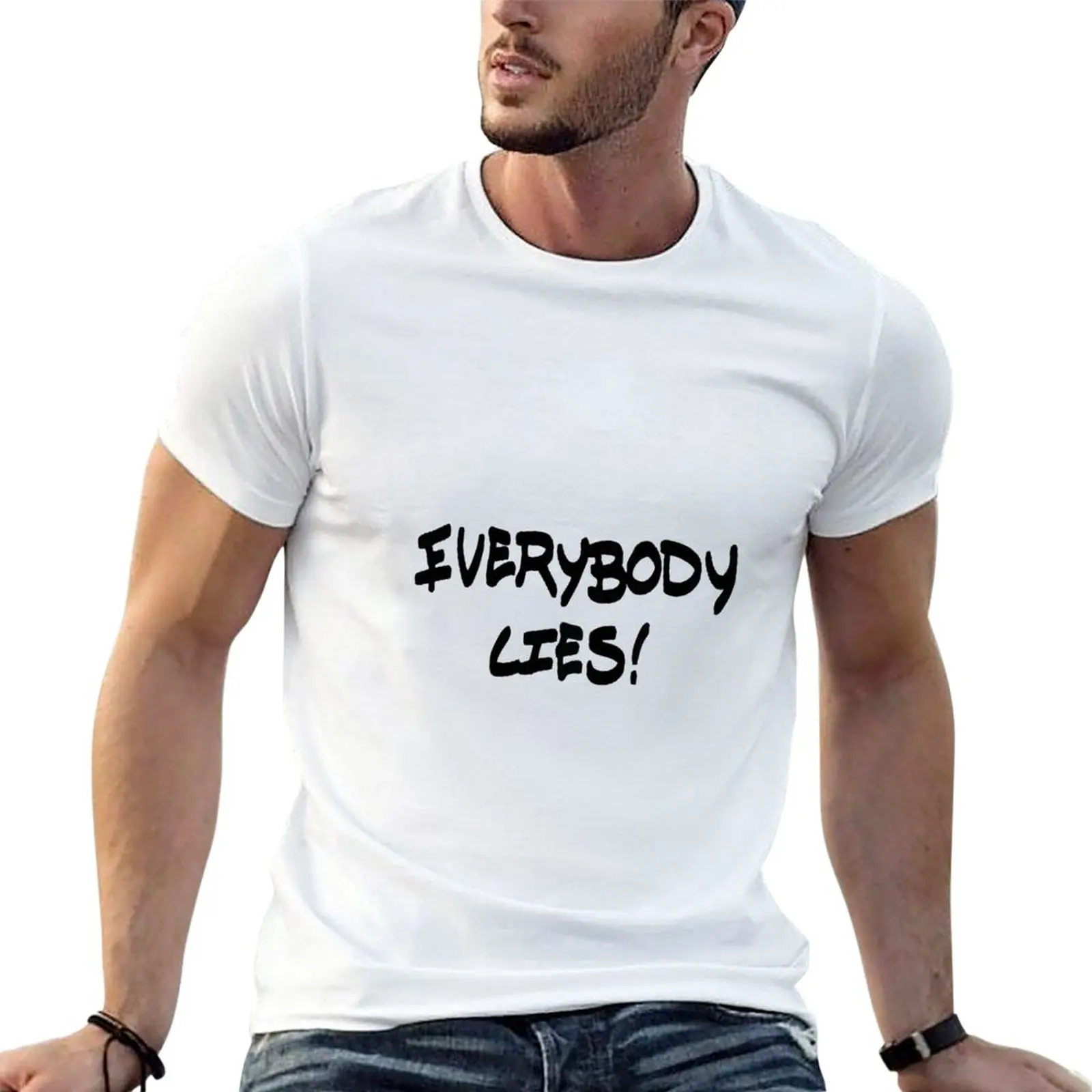 

Life is Strange: Before the Storm - Everybody Lies Sticker T-Shirt aesthetic clothes sweat shirts plain mens cotton t shirts