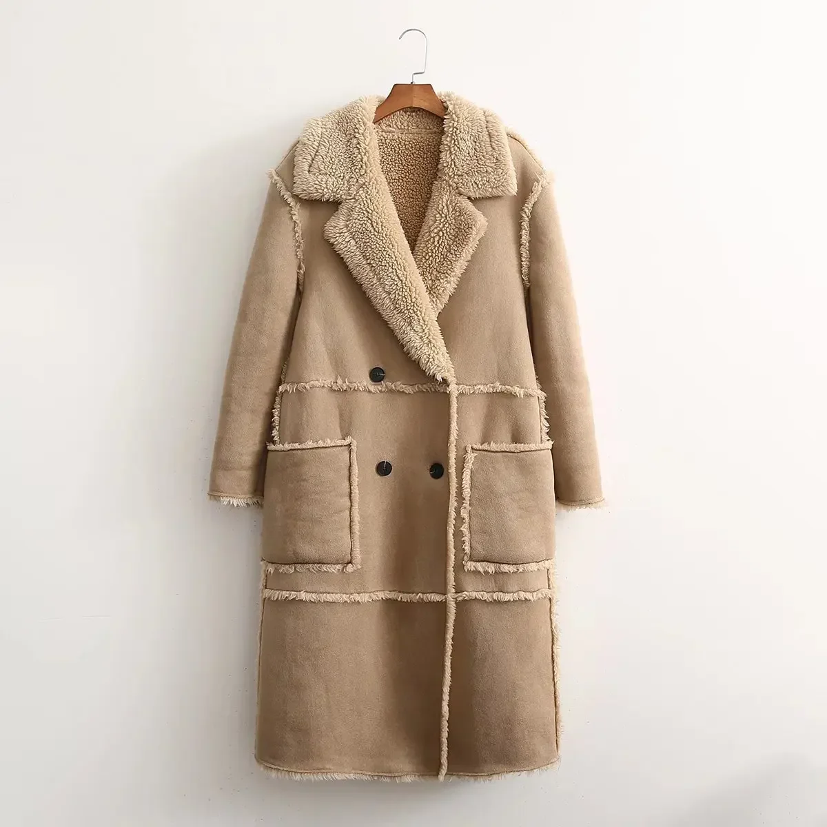 Khaki Women Suit Lambswool Winter Warm Formal Long Blazer Elegant Female Business Work Wear Office Lady Jacket Coat
Khaki Women Suit Lambswool Winter Warm Formal Long Blazer Elegant Female Business Work Wear Office Lady Jacket Coat