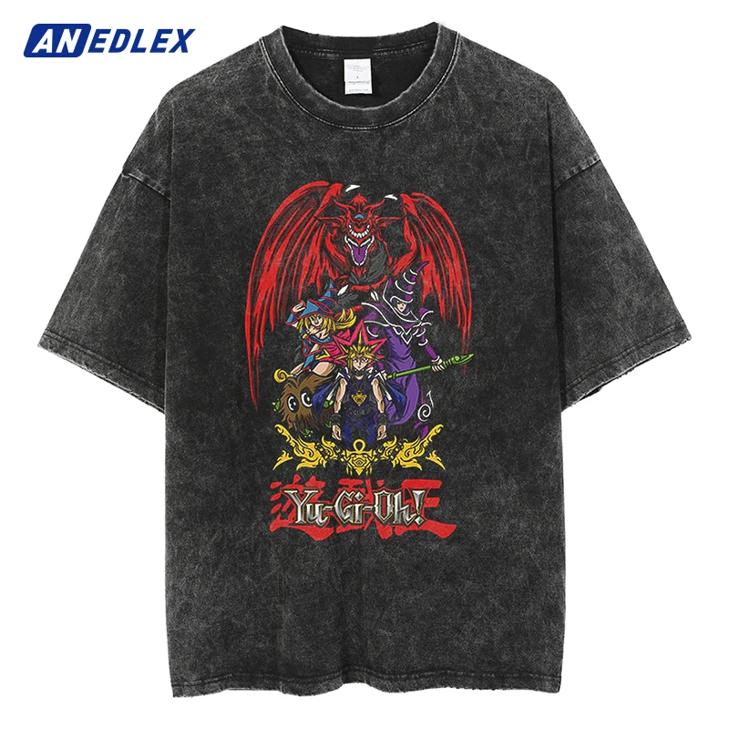 Men Washed Tshirt Anime Graphic Print T-Shirt Summer Short Sleeve Vintage Tops Tees Harajuku Cotton Streetwear Clothing
Men Washed Tshirt Anime Graphic Print T-Shirt Summer Short Sleeve Vintage Tops Tees Harajuku Cotton Streetwear Clothing